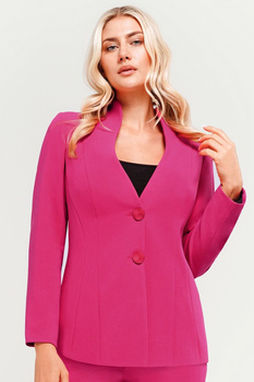 Blazer in Amaranth mit Stehkragen – Sylvia