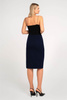 Midi-Bleistiftrock in Marineblau - Aghata