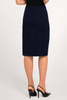 Midi-Bleistiftrock in Marineblau - Aghata