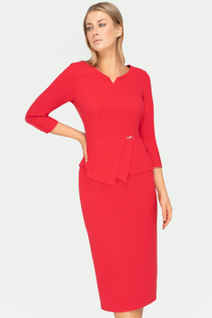 Festliches Set in Rot mit Bluse und Rock – Julia