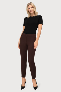 Elegante Damen-Cigarette-Hose 7/8 in Beige