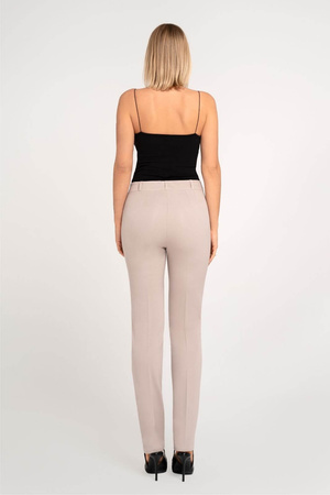 Klassische Damenhose in Beige mit schmalem Bein
