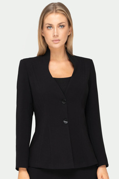 Blazer in Schwarz mit Stehkragen – Sylvia