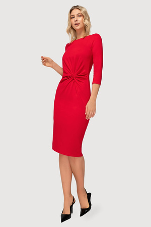 Grünes Kleid mit Karomuster und Taschen – Amelia