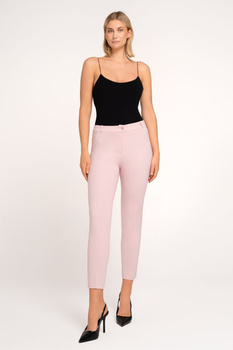 Elegante Damen-Cigarette-Hose 7/8 in Puderrosa