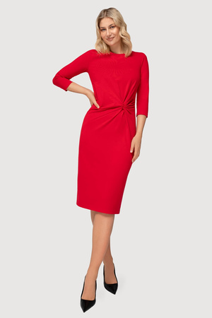 Grünes Kleid mit Karomuster und Taschen – Amelia