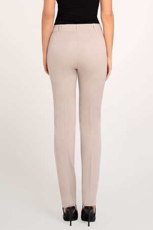 Klassische Damenhose in Beige mit schmalem Bein