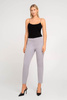 Elegante Damen-Cigarette-Hose 7/8 in Grau