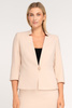 Bolero in Beige mit Stehkragen – Adele