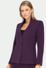 Blazer in Pflaume mit Stehkragen – Sylvia