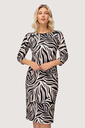 Grünes Kleid mit Karomuster und Taschen – Amelia