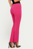 Klassische Damenhose in Amarant mit schmalem Bein