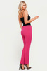 Klassische Damenhose in Amarant mit schmalem Bein