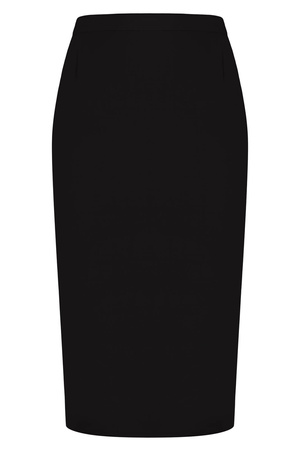 Midi-Bleistiftrock in Schwarz 70 cm