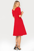 Rotes Kleid mit ausgestelltem Rock – Nina