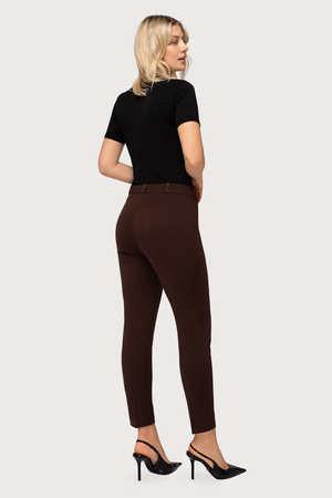 Elegante Damen-Cigarette-Hose 7/8 in Beige