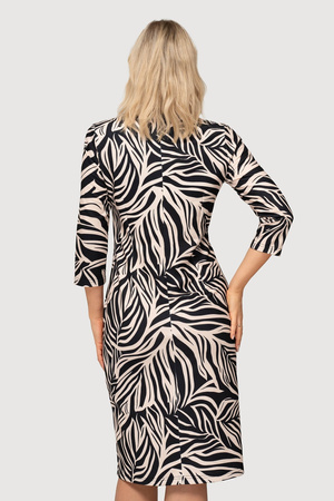 Grünes Kleid mit Karomuster und Taschen – Amelia