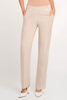 Leinen Damenhose in Beige mit Taschen