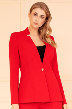 Blazer in Rot mit Stehkragen – Olivia