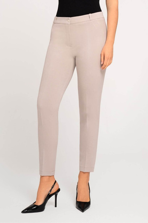 Elegante Damen-Cigarette-Hose 7/8 in Beige