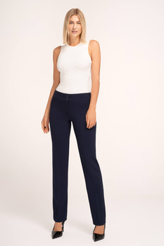 Klassische Anzughose mit geradem Bein in Marineblau