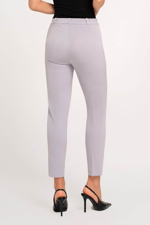 Elegante Damen-Cigarette-Hose 7/8 in Grau
