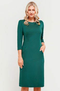 Grünes Kleid mit Taschen – Amelia