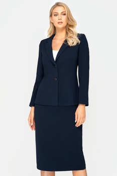 Damenkostüm mit Rock in Marineblau – Clara