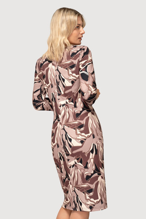 Grünes Kleid mit Karomuster und Taschen – Amelia