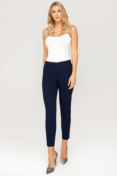 Elegante Damen-Cigarette-Hose 7/8 in Marienblau