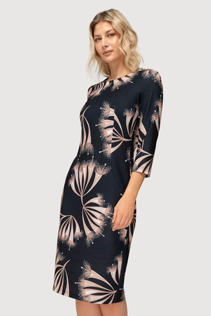 Grünes Kleid mit Karomuster und Taschen – Amelia