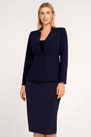 Damenkostüm mit Rock in Marineblau – Olivia