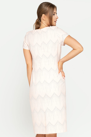 Midi-Kleid in Puderrosa - Pola