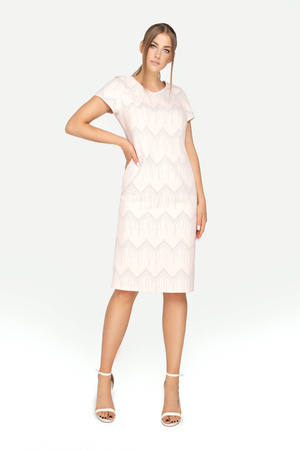 Midi-Kleid in Puderrosa - Pola