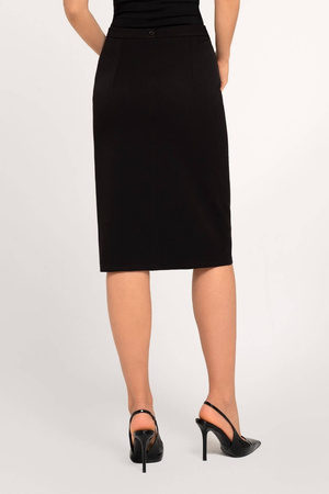 Midi-Bleistiftrock in Schwarz - Aghata