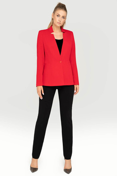 Damen Hosenanzug in Rot mit schwarzen Hosen - Olivia