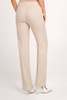 Leinen Damenhose in Beige mit Taschen