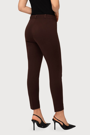 Elegante Damen-Cigarette-Hose 7/8 in Beige