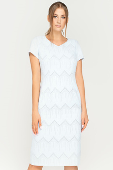 Midi-Kleid in Hellblau - Pola